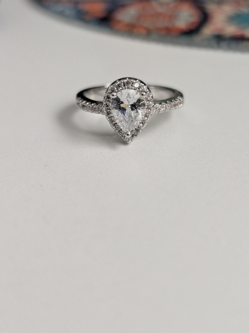 14K Gold Plated Moissanite Ring